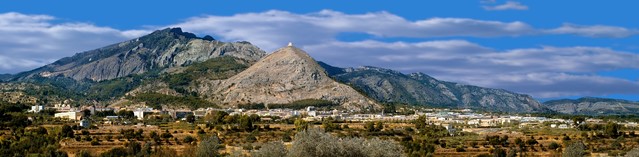 Vista de la montaña de la localidad de la cocentaina